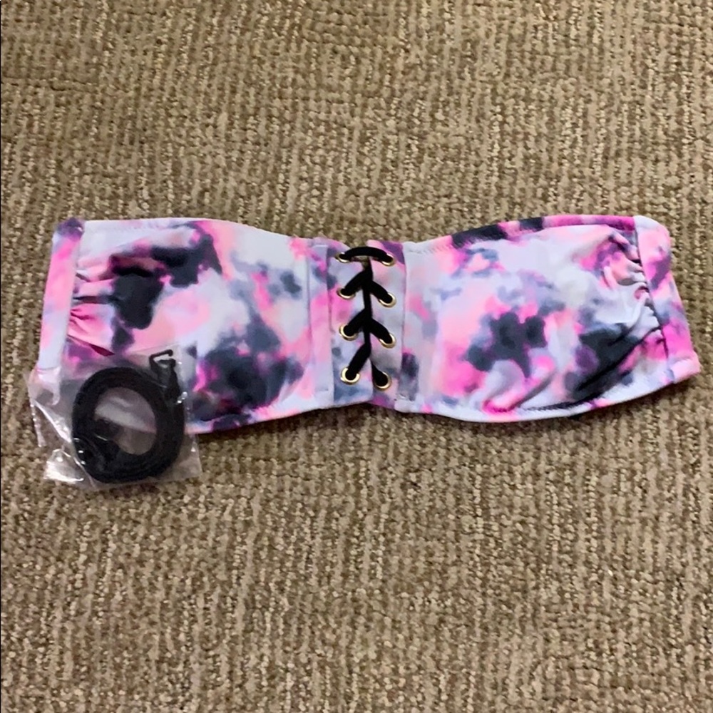 PINK Victoria’s Secret bandeau swim top-Sm New